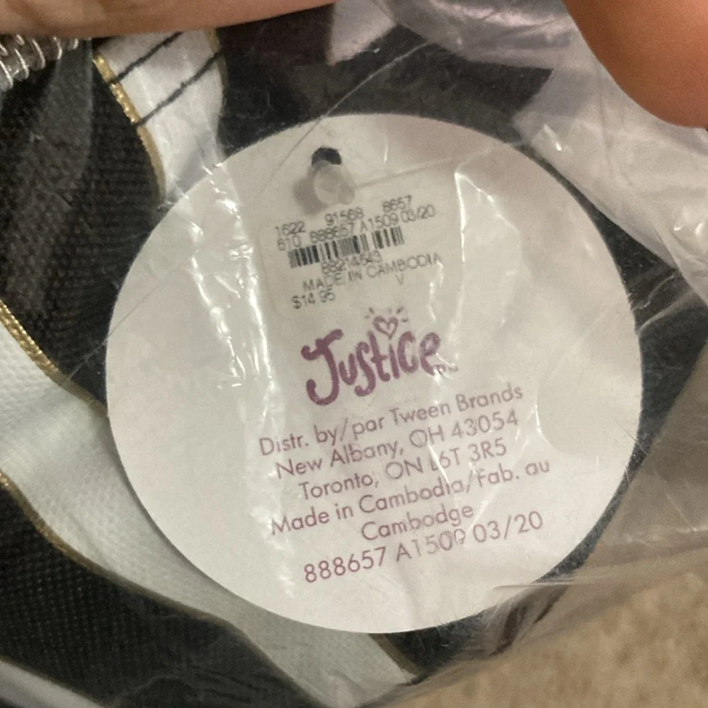 NWT Justice Kids Polka Dot Backpack and Lunchbox Set - Picture 10 of 11